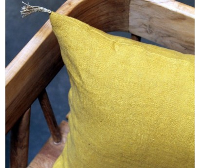 COUSSIN LIN CURCUMA CARAVANE LUNI      