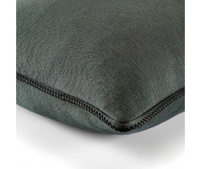 Coussin Waves 100% coton - finition passepoil brodé - treillis - 50x70cm