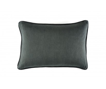 Coussin Waves 100% coton - finition passepoil brodé - treillis - 50x70cm