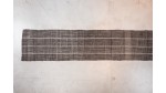 NOUVEAU- TAPIS DE PASSAGE KIRCIL brodé EN LAINE gris rayé - 640X80
