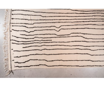 NOUVEAU- TAPIS BERBERE BOUJAD- lignes noires - 439x288