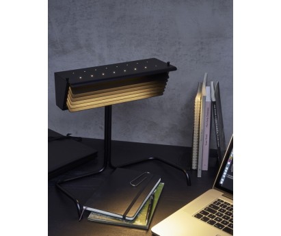 LAMPE A POSER | BINY TABLE BLACK | AILETTES BLANCHES