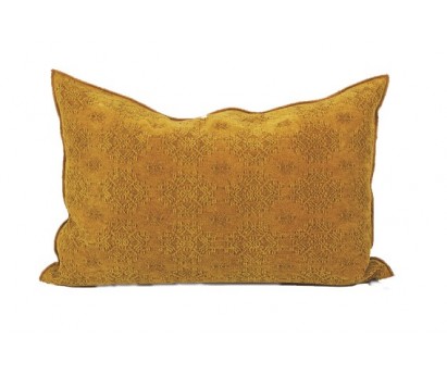 COUSSIN VICE VERSA - JACQUARD STONE WASHED KILIM ocre