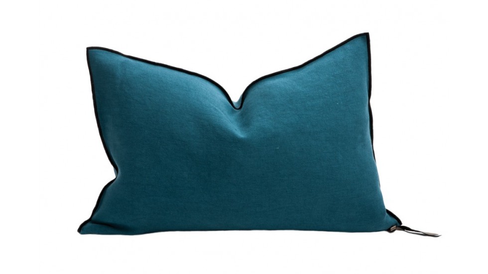 COUSSIN VICE VERSA BLACK LINE LIN Lavé - paon