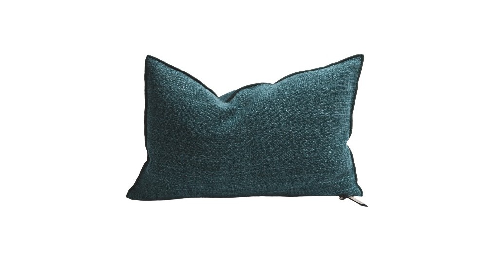 Coussin Vice et Versa - lin et coton - Nomade - canard