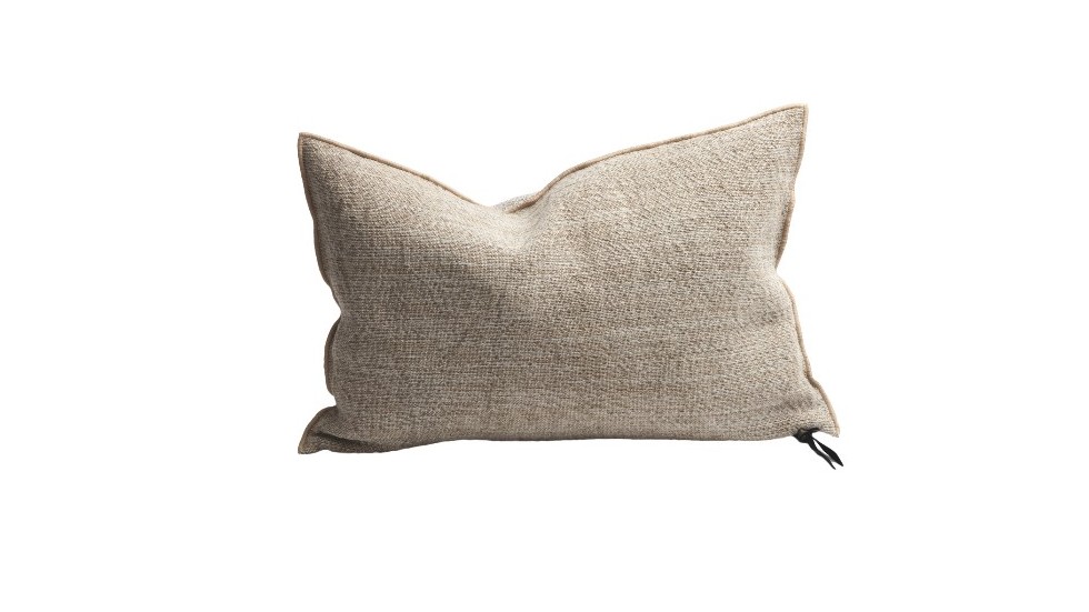 Coussin Vice et Versa - lin et coton - Nomade - NATUREL