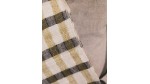 PLAID DAMERO en coton et soie- 130x170 cm