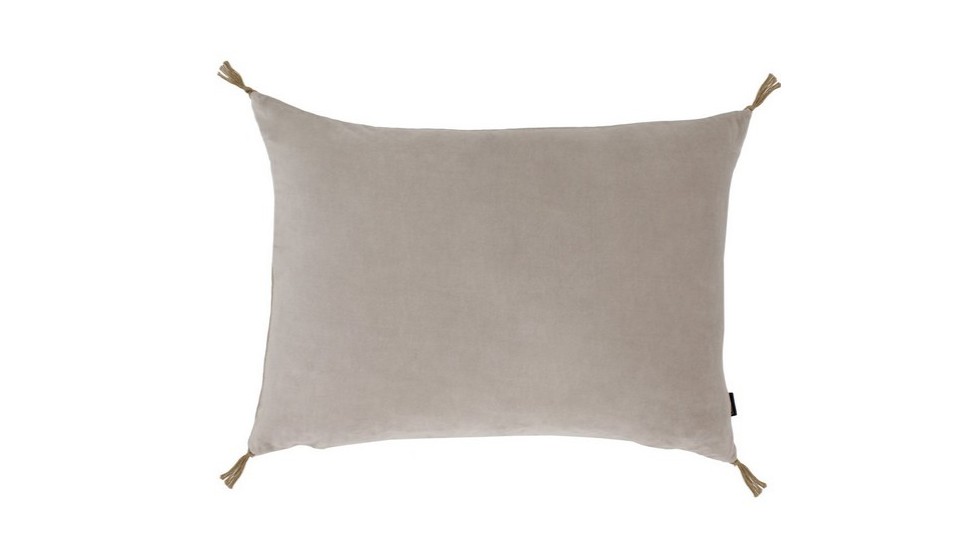 COUSSIN VELOURS LAVÉ | 40cm X 55cm | BRUME