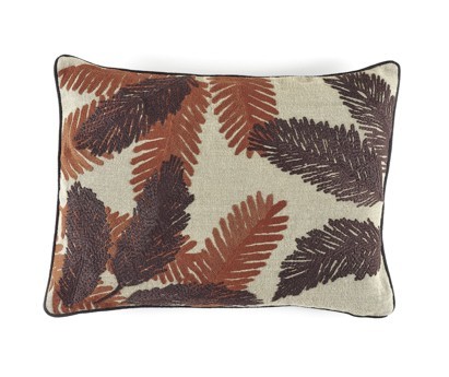 COUSSIN MONA LIN BRODE - 40 x 55 cm- PLUM