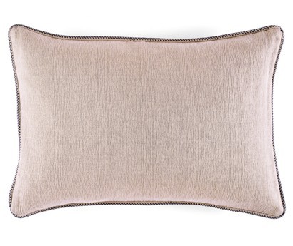 Coussin Waves 100% coton - finition passepoil brodé - sweet pink - 50x70cm