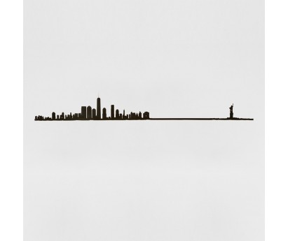 The Line -New York- longueur 50 cm-Noir