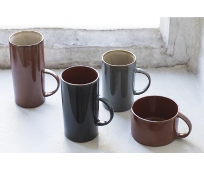 Tasse à café Terre de rêve- diamètre 8cm x H5 cm -Misty dark blue/rust