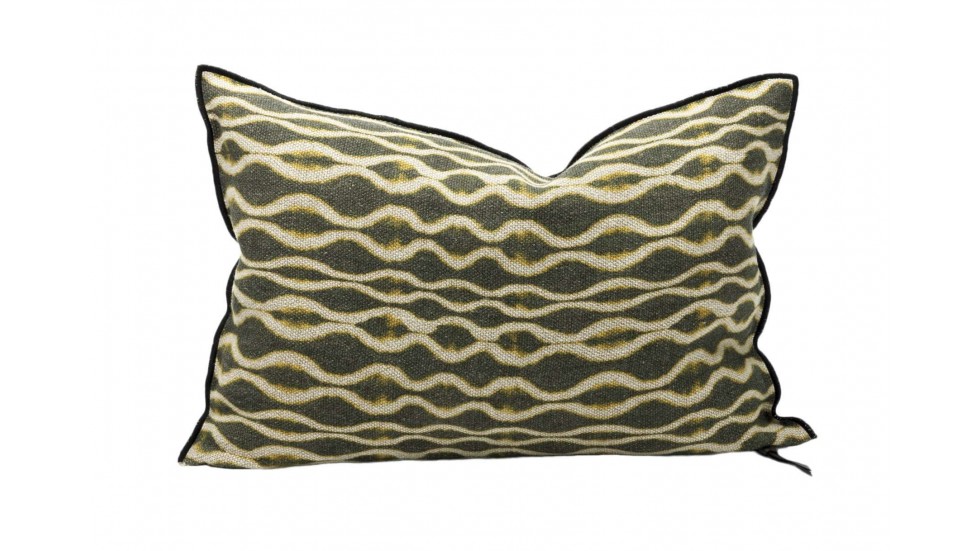 Coussin vice versa en lin- Wabi Sabi- gold vibes
