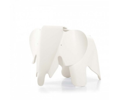 ELEPHANT EAMES | L39cm x L17.5cm x H21cm | POLYPROPYLENE TEINTE MAT | SMALL | BLANC