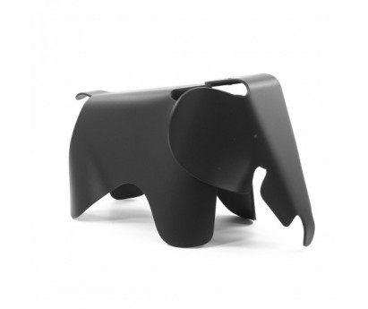 ELEPHANT EAMES | L39cm x L17.5cm x H21cm | POLYPROPYLENE TEINTE MAT | SMALL | NOIR