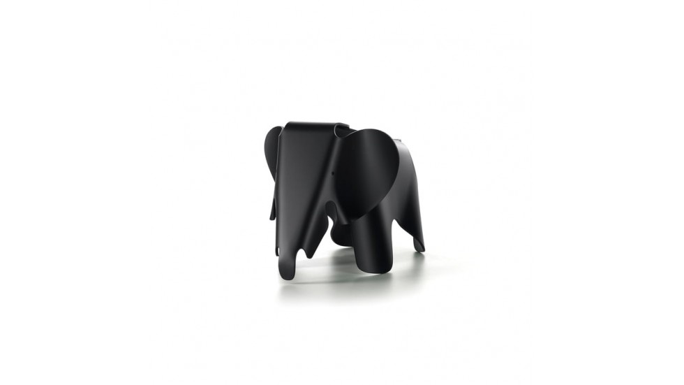 ELEPHANT EAMES | L39cm x L17.5cm x H21cm | POLYPROPYLENE TEINTE MAT | SMALL | NOIR
