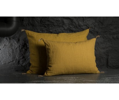 COUSSIN LIN CURCUMA CARAVANE LUNI      
