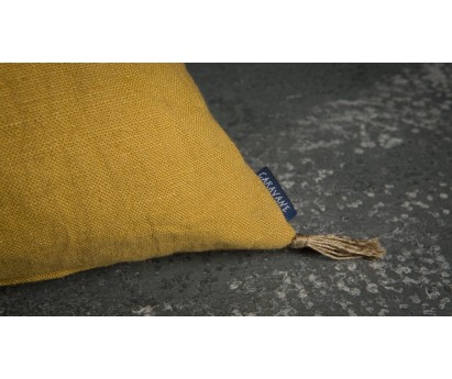 COUSSIN LIN CURCUMA CARAVANE LUNI      