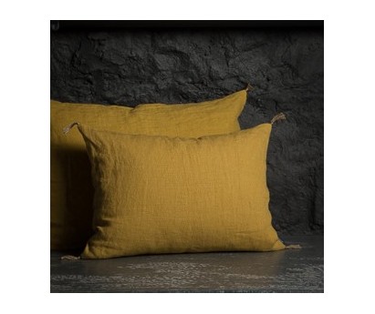 COUSSIN LIN CURCUMA CARAVANE LUNI      