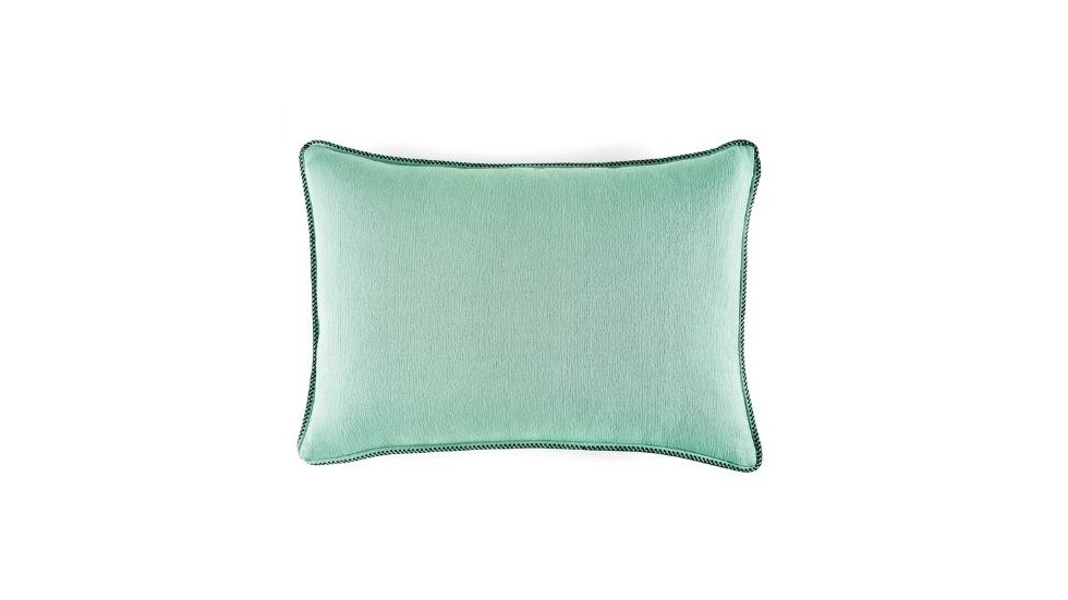 Coussin Waves 100% coton - finition passepoil brodé - fjord - 50x70cm Coussin Waves 100% coton - finition passepoil brodé - fjord - 50x70cm