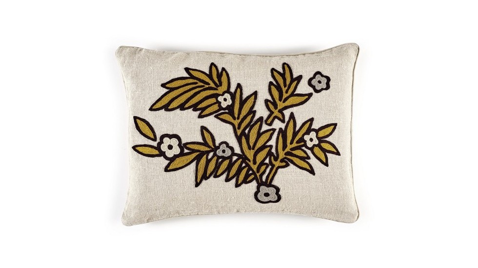 COUSSIN RIVIERA | 40cm x 55cm | 100% LIN BRODE | GOLD