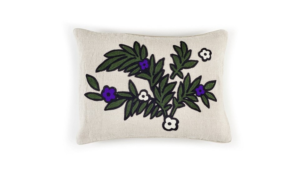 COUSSIN RIVIERA | 40cm x 55cm | 100% LIN BRODE | AMETHYST