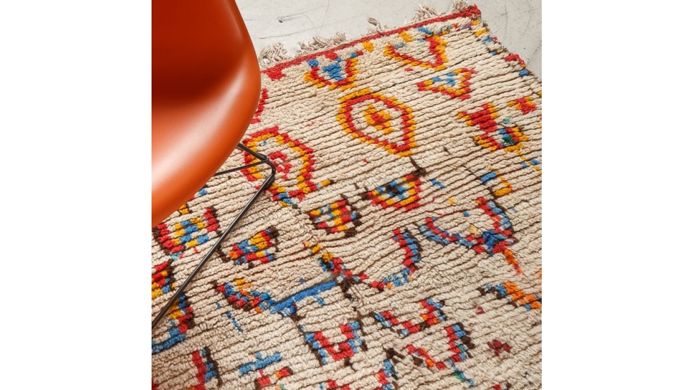 TAPIS DE PASSAGE BERBERE AZILAL 100% LAINE - ECRU - 147x350CM TAPIS DE PASSAGE BERBERE AZILAL 100% LAINE - ECRU - 147x350CM