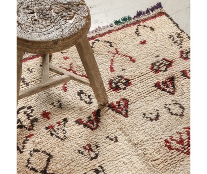 TAPIS BERBERE ANCIEN AZILAL | 100% LAINE | 270/135