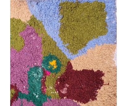 TAPIS ZENDACK LAINE ET COTON NOUE MAIN - N°17 - 81x48cm