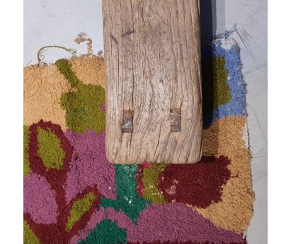 TAPIS ZENDACK LAINE ET COTON NOUE MAIN - N°17 - 81x48cm