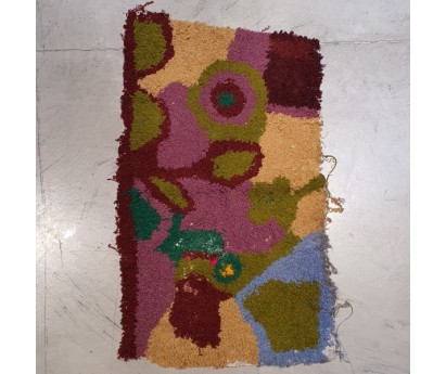 TAPIS ZENDACK LAINE ET COTON NOUE MAIN - N°17 - 81x48cm