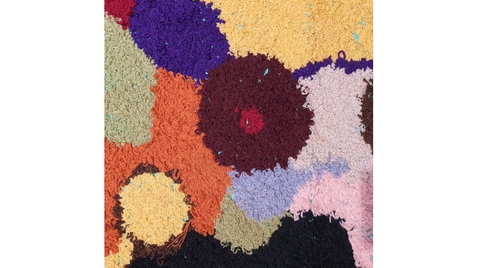 TAPIS ZENDACK LAINE ET COTON NOUE MAIN - N°23 - 60x45cm