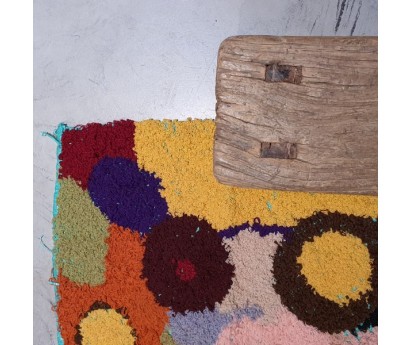 TAPIS ZENDACK LAINE ET COTON NOUE MAIN - N°23 - 60x45cm