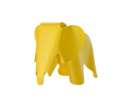 ELEPHANT EAMES | L39cm x L17.5cm x H21cm | POLYPROPYLENE TEINTE MAT | SMALL | BOUTON D'OR