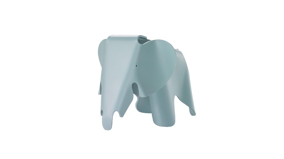 ELEPHANT EAMES | L39cm x L17.5cm x H21cm | POLYPROPYLENE TEINTE MAT | SMALL | GRIS BLEUTE