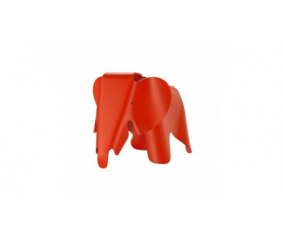 ELEPHANT EAMES | L39cm x L17.5cm x H21cm | POLYPROPYLENE TEINTE MAT | SMALL | ROUGE COQUELICOT