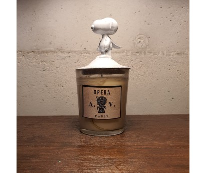 COUVERCLE SNOOPY POUR BOUGIE EN VERRE