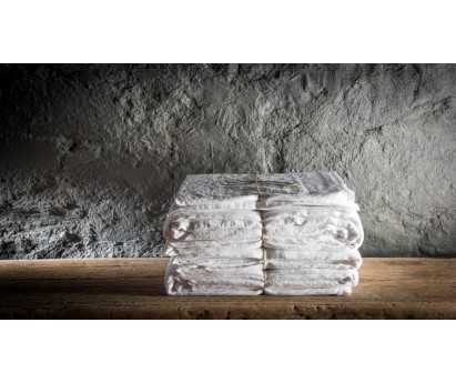 DRAP HOUSSE SIBA | 100% LIN LAVE | 140cm x 200cm | BLANC