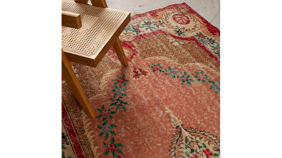 TAPIS ZEKI MUREN ROUGE 100% LAINE - 148x276cm