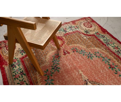TAPIS ZEKI MUREN ROUGE 100% LAINE - 148x276cm