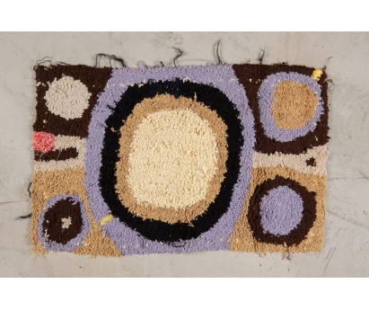 TAPIS ZENDACK - LAINE ET COTON NOUE MAIN 1 - 70x45cm