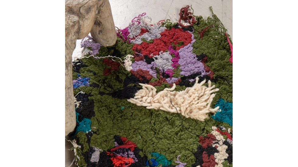 TAPIS ZENDACK LAINE ET COTON NOUE MAIN - N°9 - 85x50cm