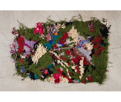 TAPIS ZENDACK | 85cm x 50cm | LAINE ET COTON NOUE MAIN