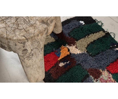 TAPIS ZENDACK LAINE ET COTON NOUE MAIN - N°13 - 62x36cm