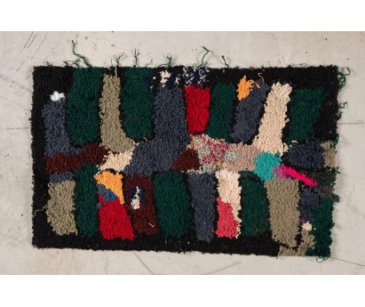 TAPIS ZENDACK LAINE ET COTON NOUE MAIN - N°13 - 62x36cm