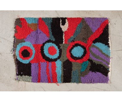 TAPIS ZENDACK LAINE ET COTON NOUE MAIN - N°19 - 71x47cm