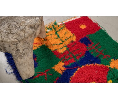 TAPIS ZENDACK TISSAGE 100% LAINE SUR SAC PLASTIQUE TISSE - N°38 - 55x97cm