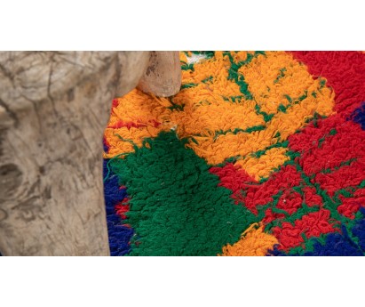 TAPIS ZENDACK TISSAGE 100% LAINE SUR SAC PLASTIQUE TISSE - N°38 - 55x97cm