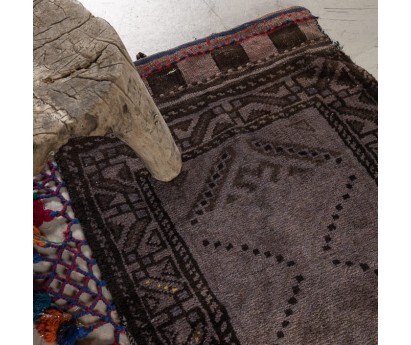 TAPIS VINTAGE AFGHAN STONE WASHED 100% LAINE - 78x131cm
