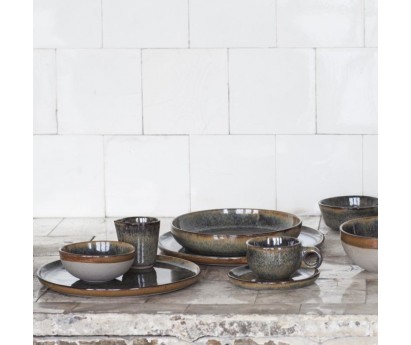 ASSIETTE SURFACE - L - INDI GREY - 27cm